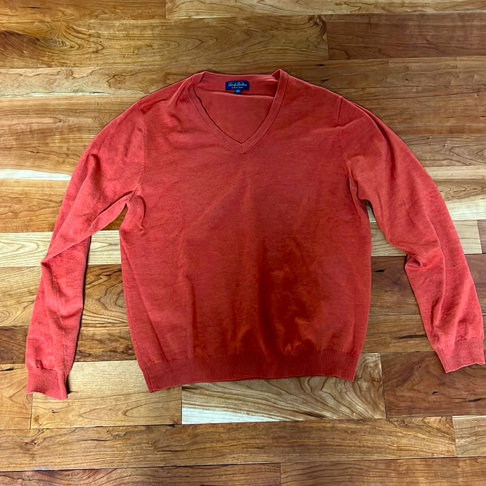 Men’s Brooks Brothers Saxon wool v neck sweater